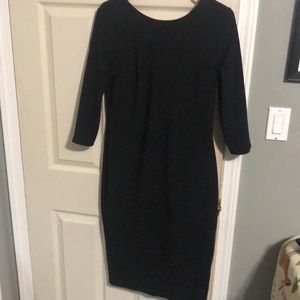 Black Below the Knee Length Dress